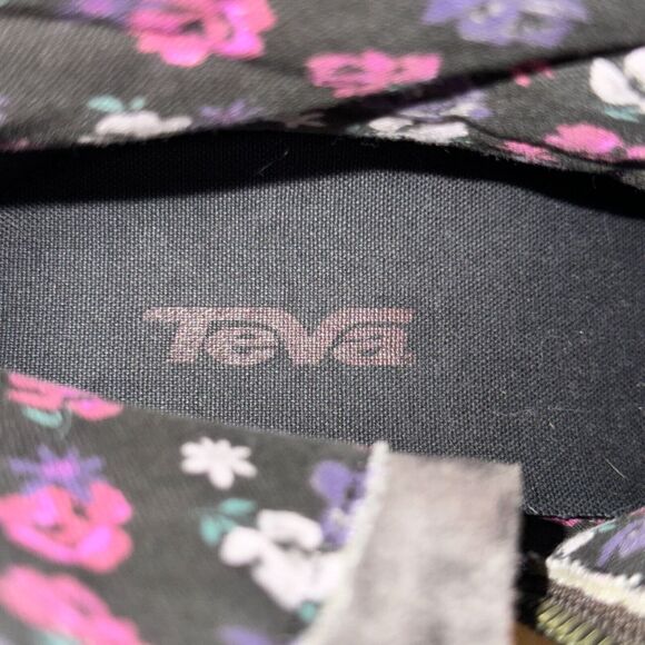 Teva Foxy Mid Boot Women's 8.5 Olive Green Leather Side Zip Biker Moto - Picture 7 of 8